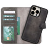 iPhone 16 Pro Max Leather Detachable Wallet Case