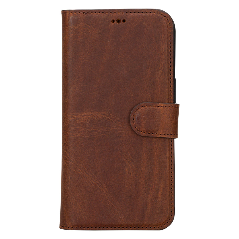 iPhone 16 Pro Detachable Leather Wallet Case