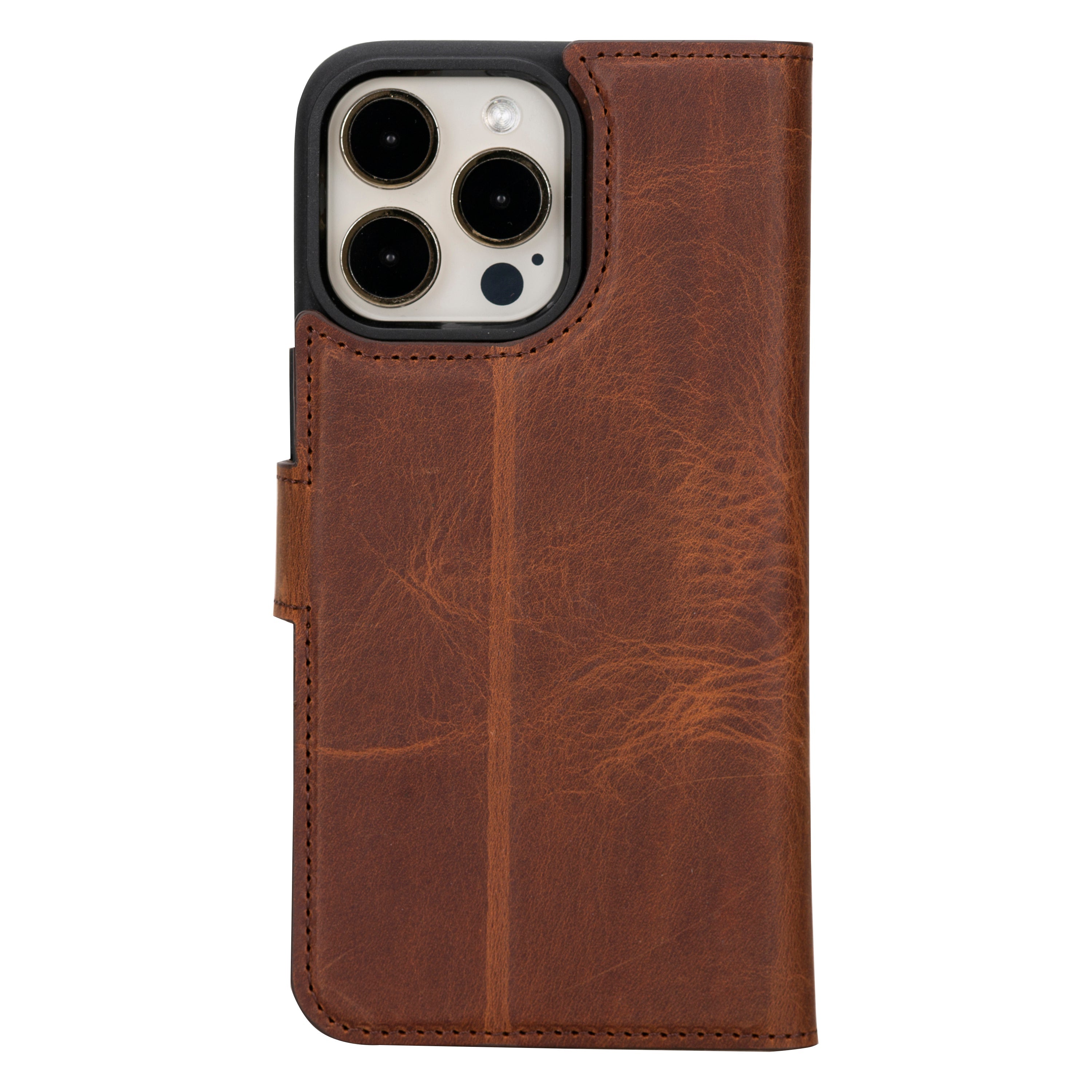 iPhone 16 Pro Detachable Leather Wallet Case