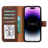 iPhone 16 Pro Detachable Leather Wallet Case