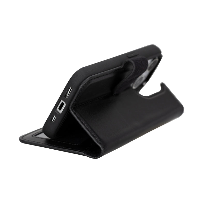 iPhone 16 Pro Max Leather Detachable Wallet Case