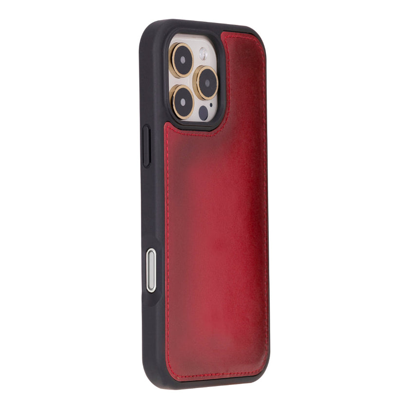 iPhone 16 Pro Max Leather Detachable Wallet Case