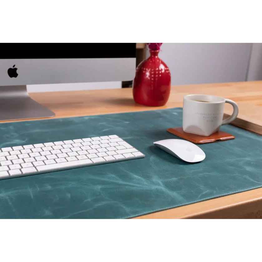 Natural Leather Desk Mat (37 cm x 80 cm)