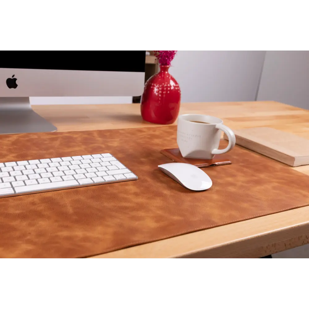 Natural Leather Desk Mat (37 cm x 80 cm)