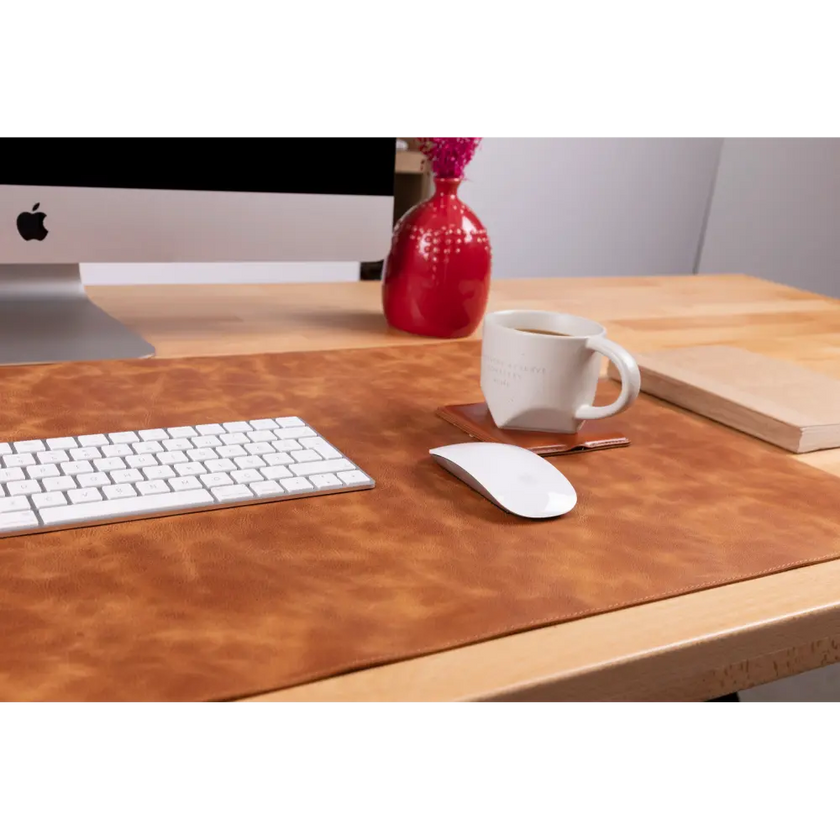 Natural Leather Desk Mat (37 cm x 80 cm)