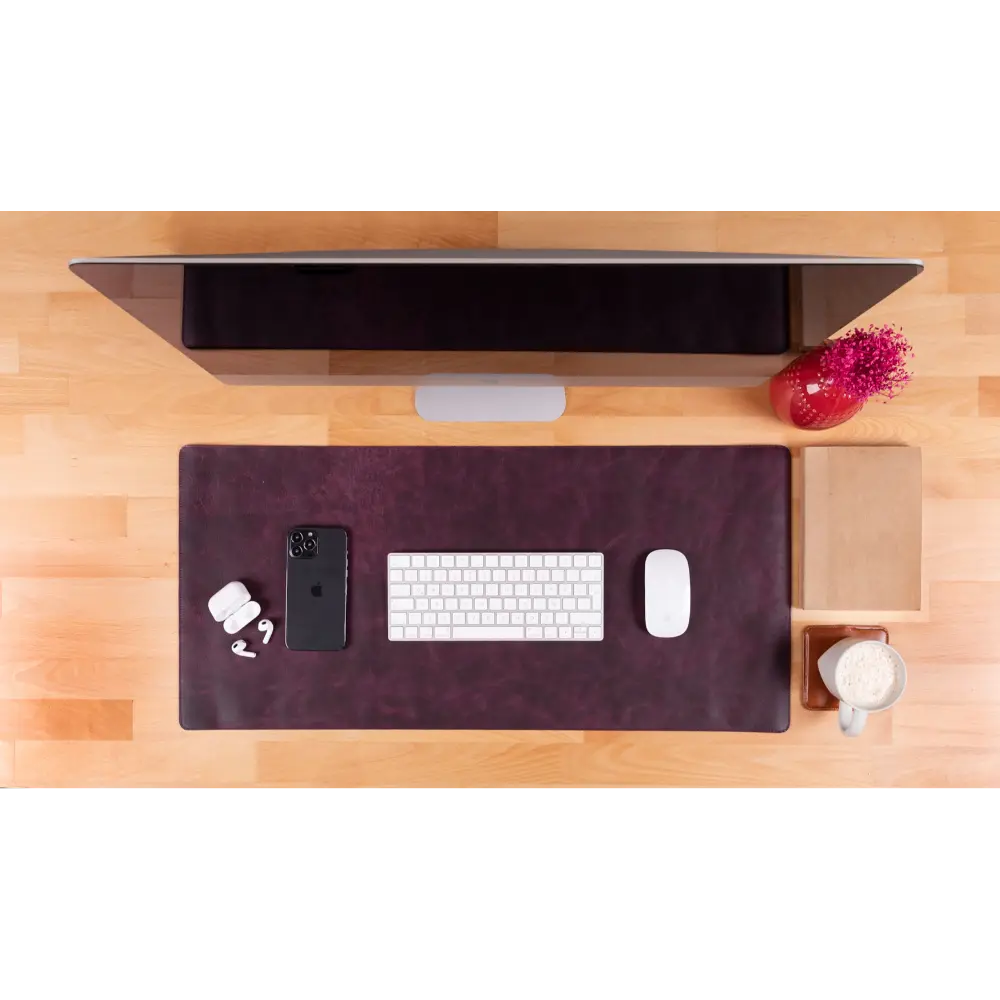 Natural Leather Desk Mat (37 cm x 80 cm)