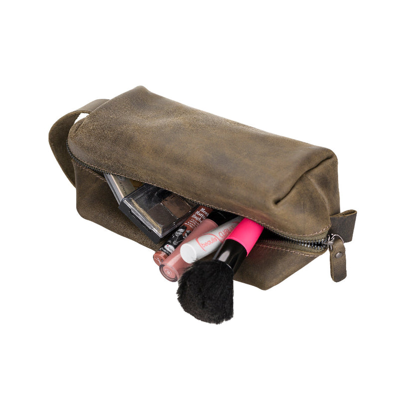 Galli Leather Dopp Kit, Large