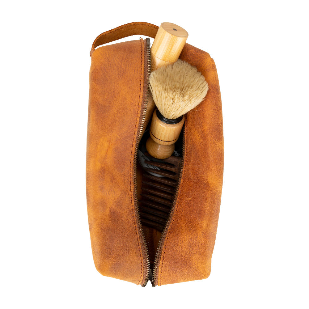 Galli Leather Dopp Kit, Large