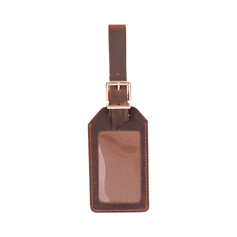 Enara Leather Luggage Tag