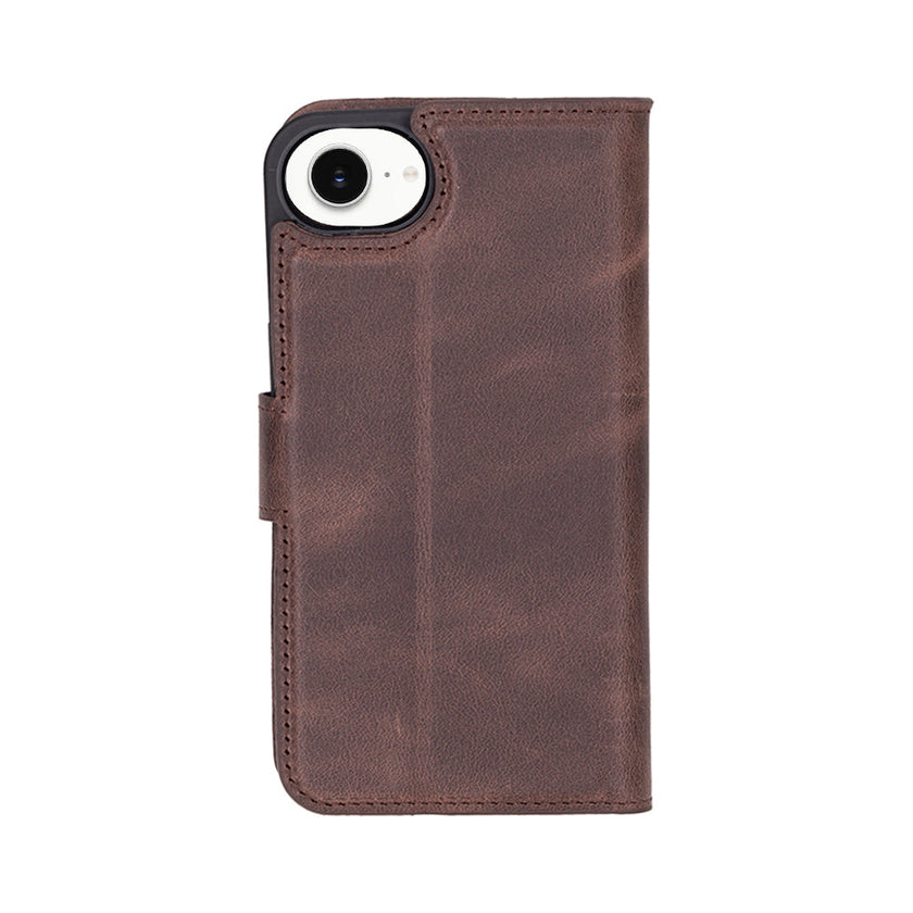iPhone 16E Detachable Leather Wallet Case