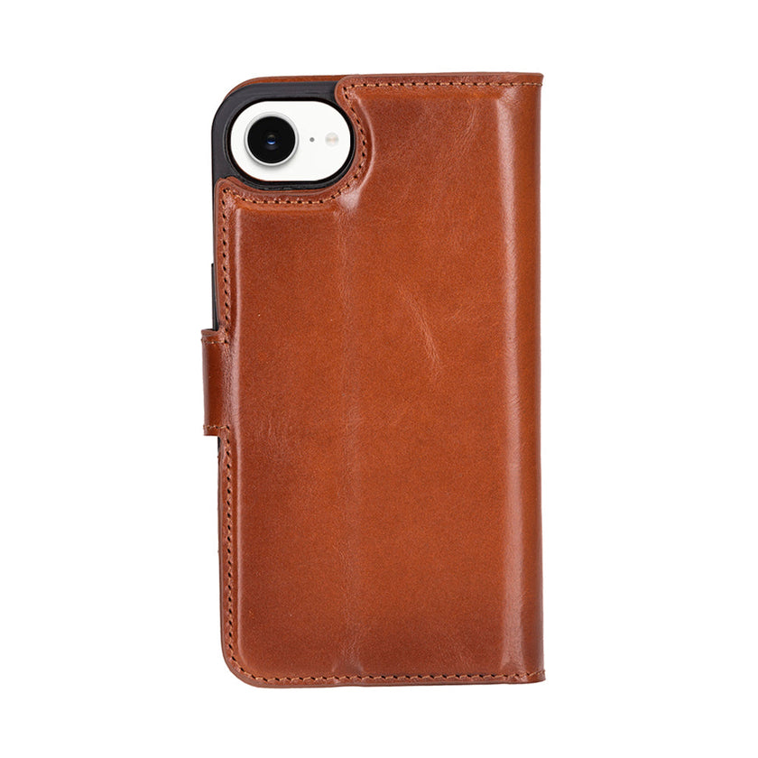 iPhone 16E Detachable Leather Wallet Case