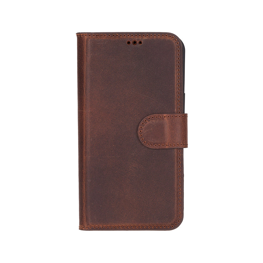 iPhone 16E Detachable Leather Wallet Case