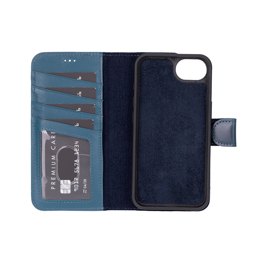 iPhone 16E Detachable Leather Wallet Case