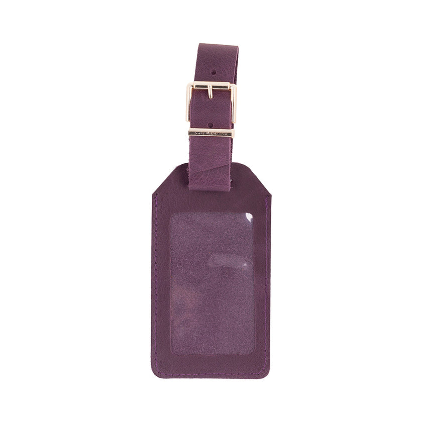 Enara Leather Luggage Tag
