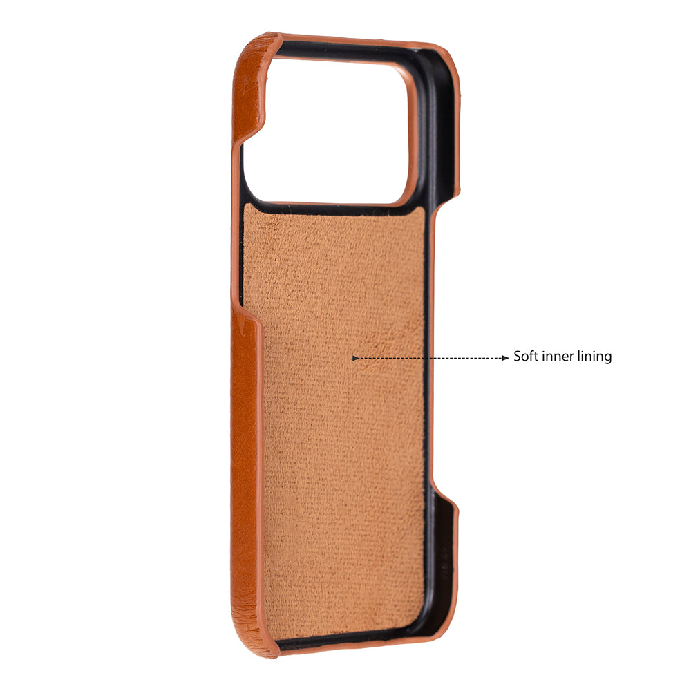 iPhone 17 Pro Max Leather Snap Case