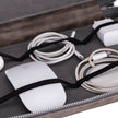 Epsilon Leather Travel Cable Organizer