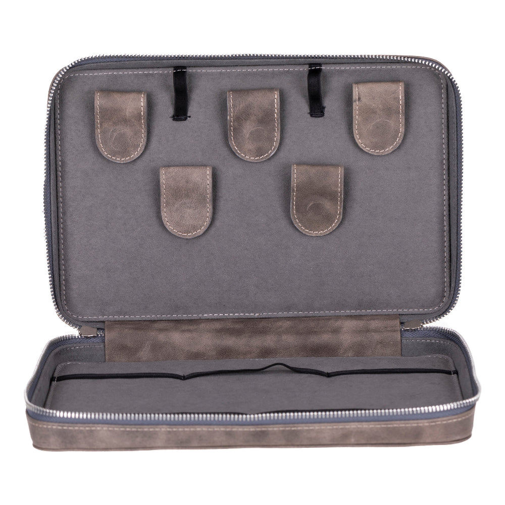 Epsilon Leather Travel Cable Organizer