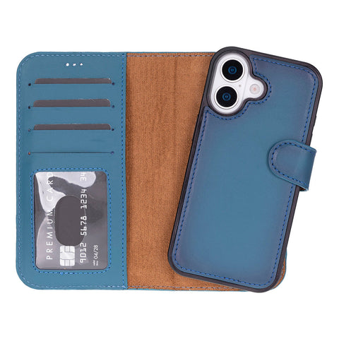 iPhone 17 Leather Detachable Wallet Case