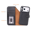 iPhone 17 Pro Leather Detachable Wallet Case