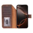 iPhone 17 Pro Leather Detachable Wallet Case