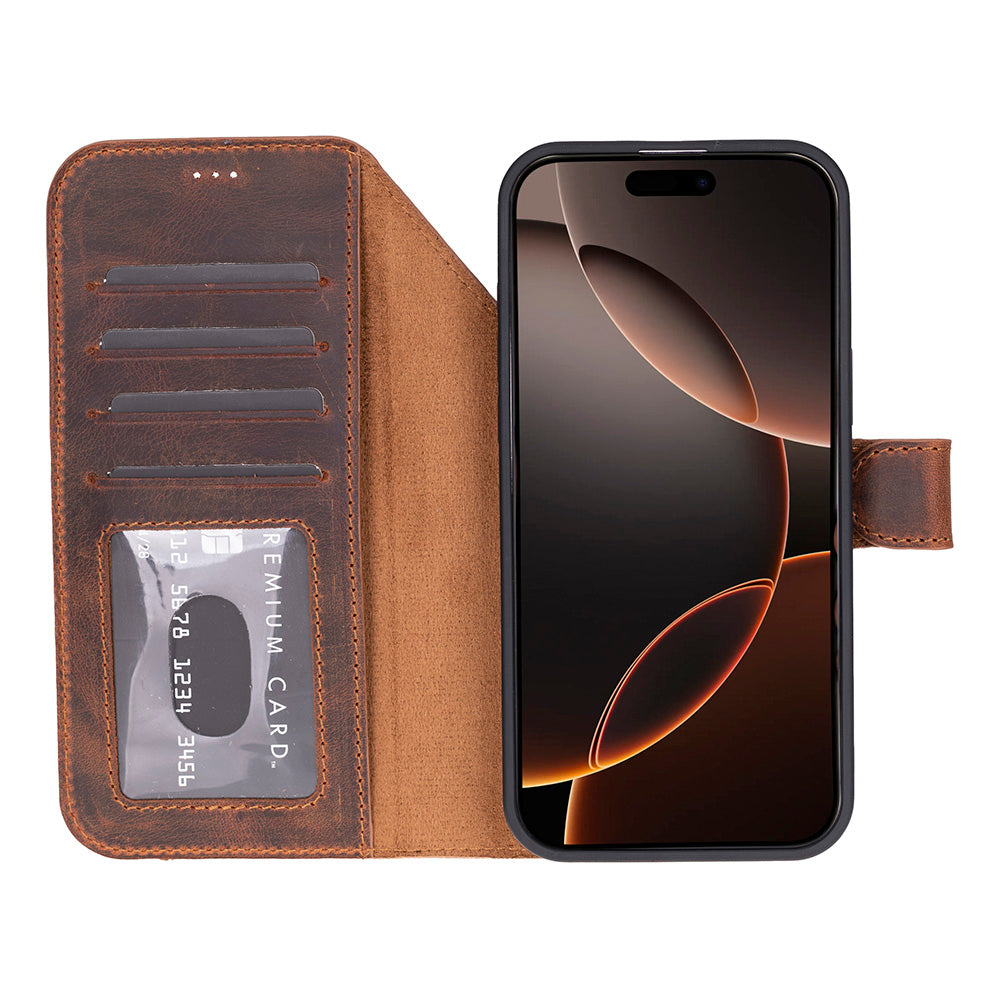 iPhone 17 Pro Max Leather Detactable Case