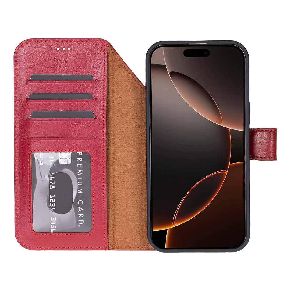 iPhone 17 Pro Max Leather Detactable Case