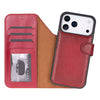 iPhone 17 Pro Leather Detachable Wallet Case