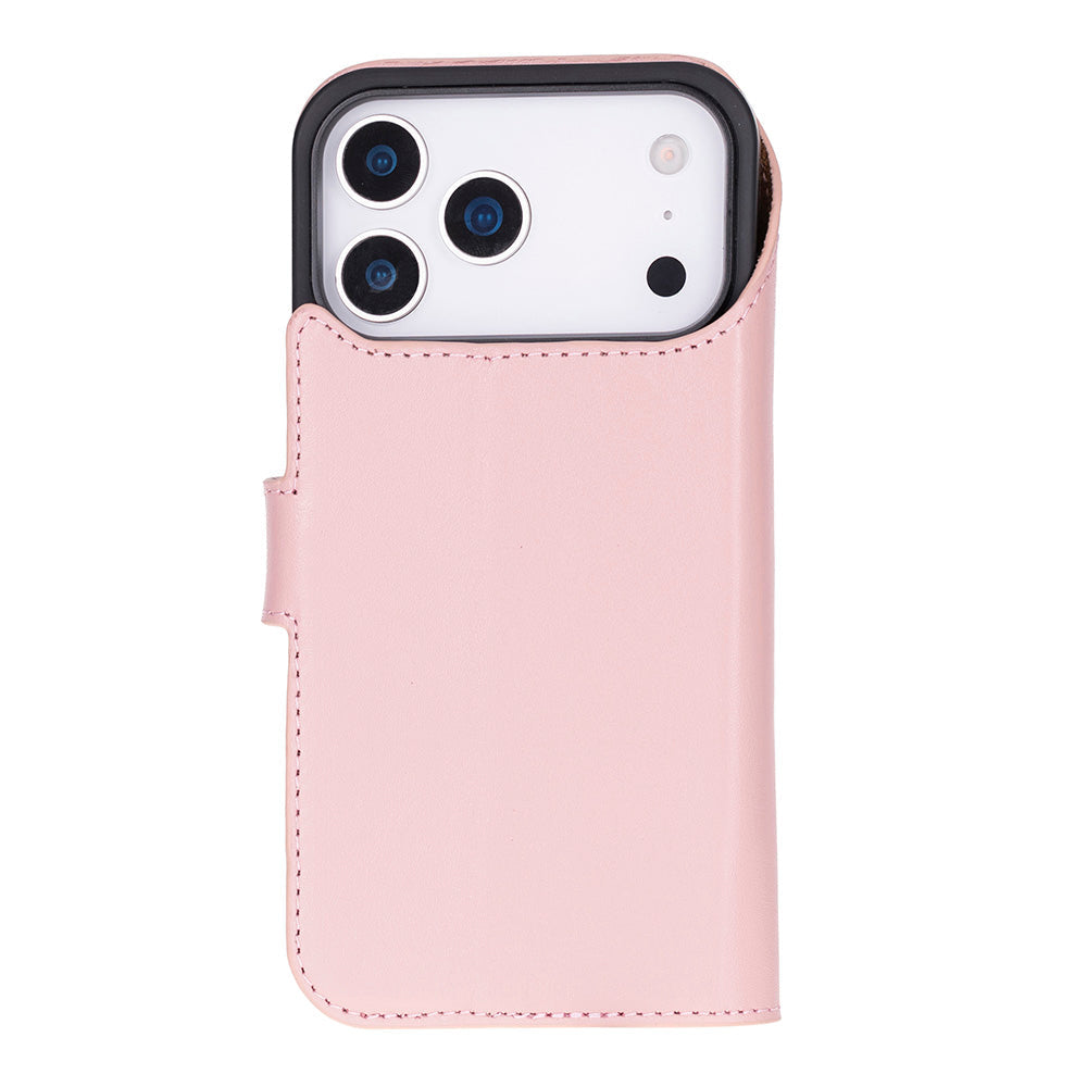 iPhone 17 Pro Leather Detachable Wallet Case