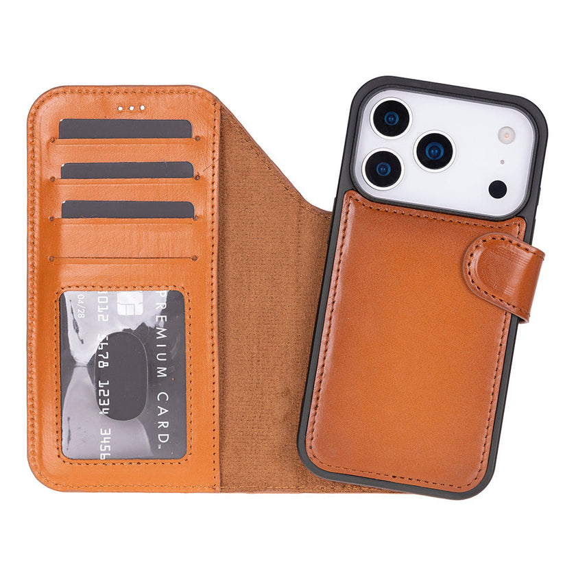iPhone 17 Pro Max Leather Detactable Case