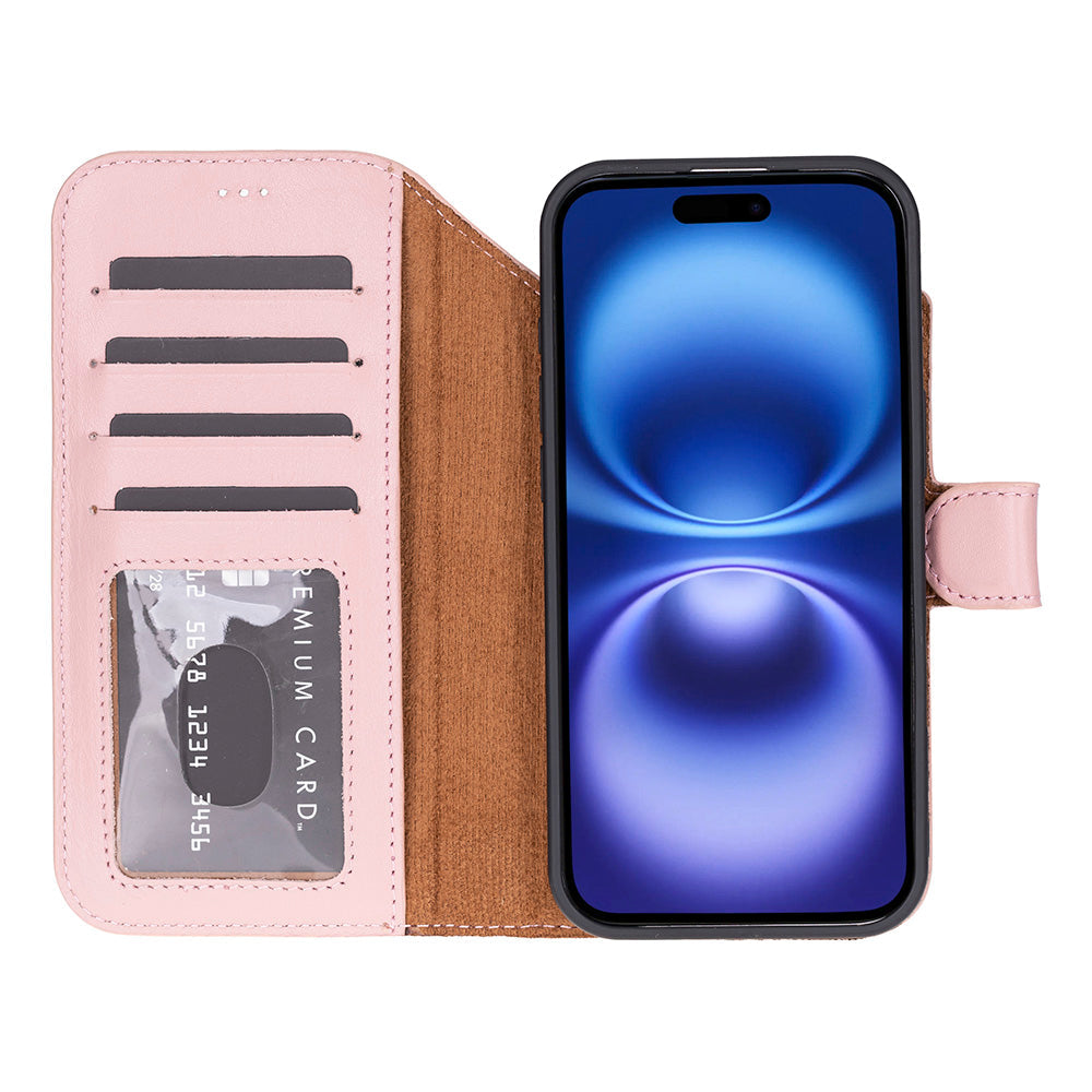 iPhone 17 Air Leather Detachable Wallet Case