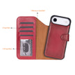 iPhone 17 Air Leather Detachable Wallet Case