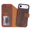 iPhone 17 Air Leather Detachable Wallet Case