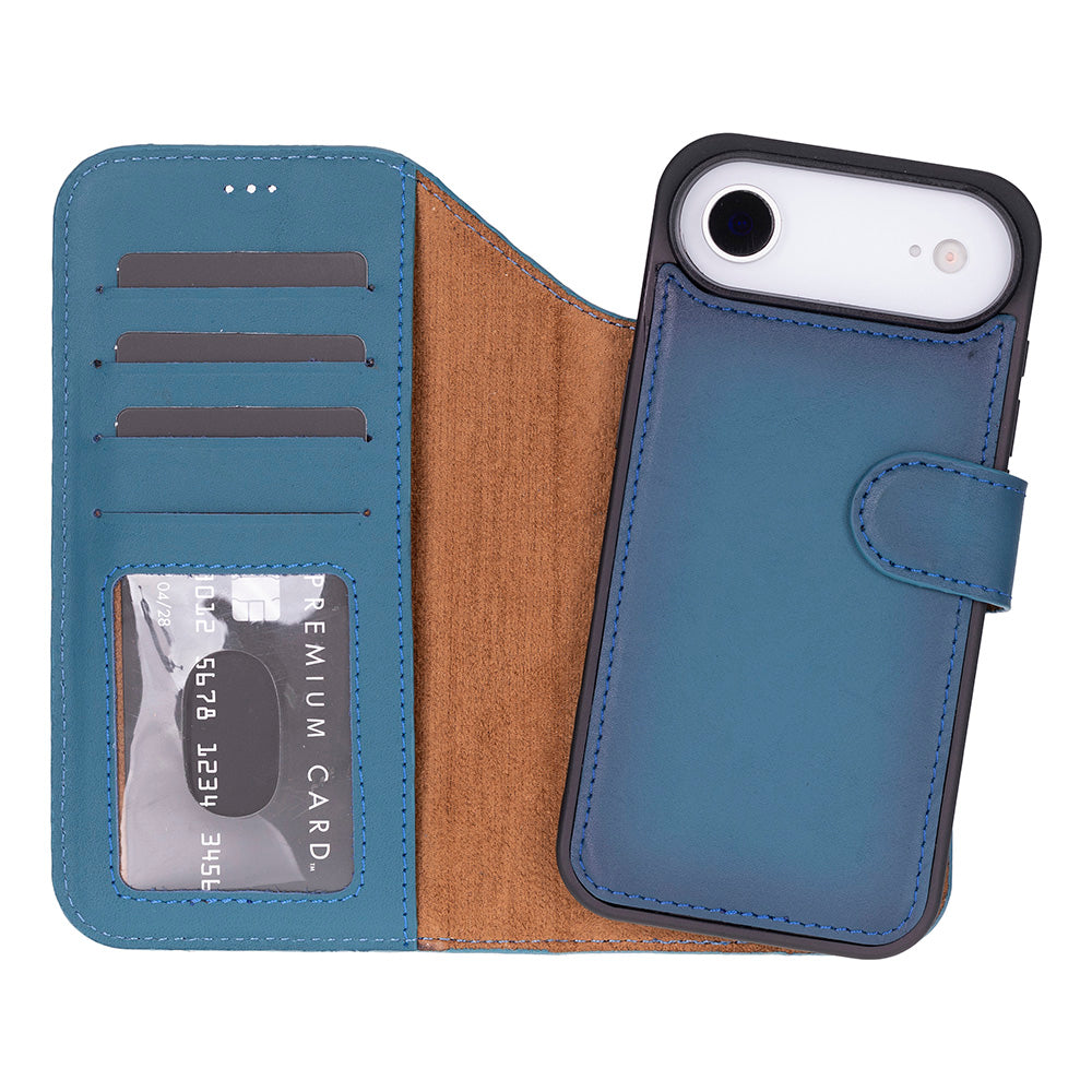 iPhone 17 Air Leather Detachable Wallet Case