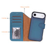 iPhone 17 Air Leather Detachable Wallet Case