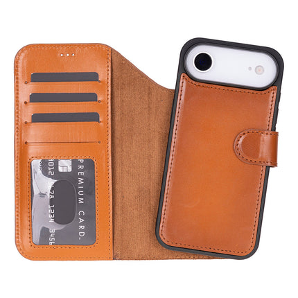 iPhone 17 Air Leather Detachable Wallet Case