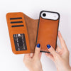 iPhone 17 Air Leather Detachable Wallet Case