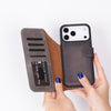 iPhone 17 Pro Max Leather Detactable Case