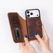 iPhone 17 Pro Leather Detachable Wallet Case