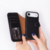 iPhone 17 Air Leather Detachable Wallet Case
