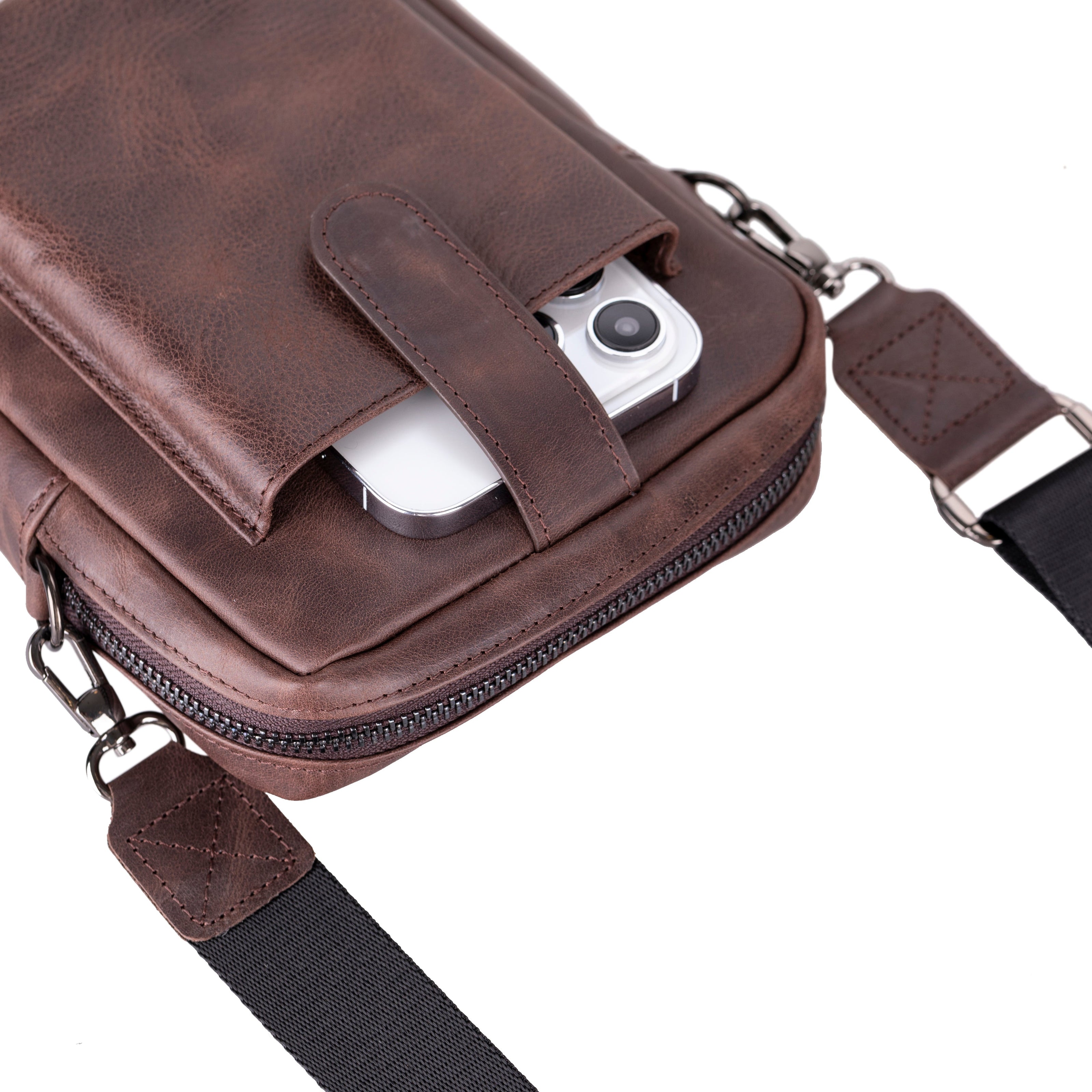 Clup Leather Crossbody Bag