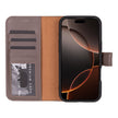 iPhone 16 Pro Detachable Leather Wallet Case