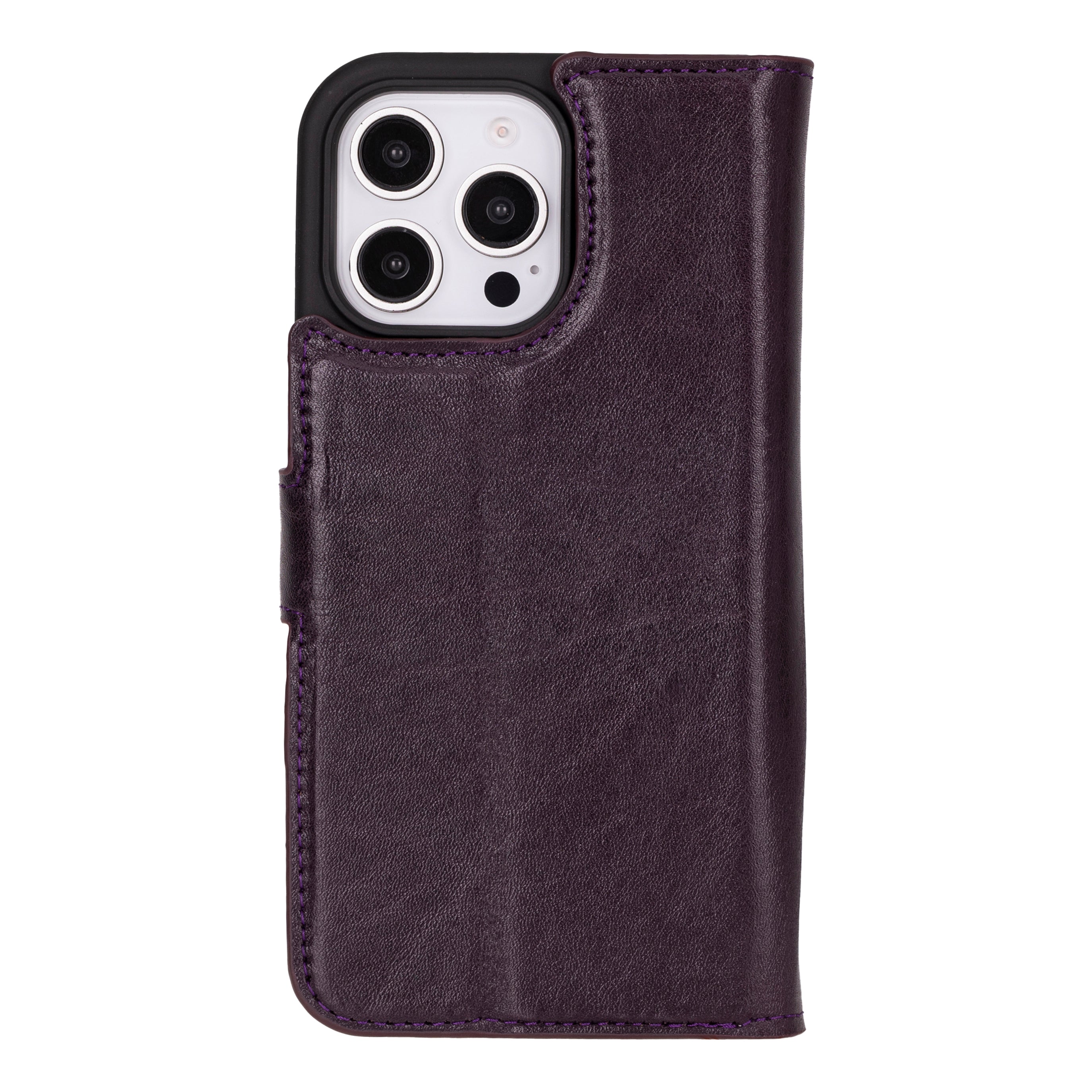 iPhone 16 Pro Max Leather Detachable Wallet Case