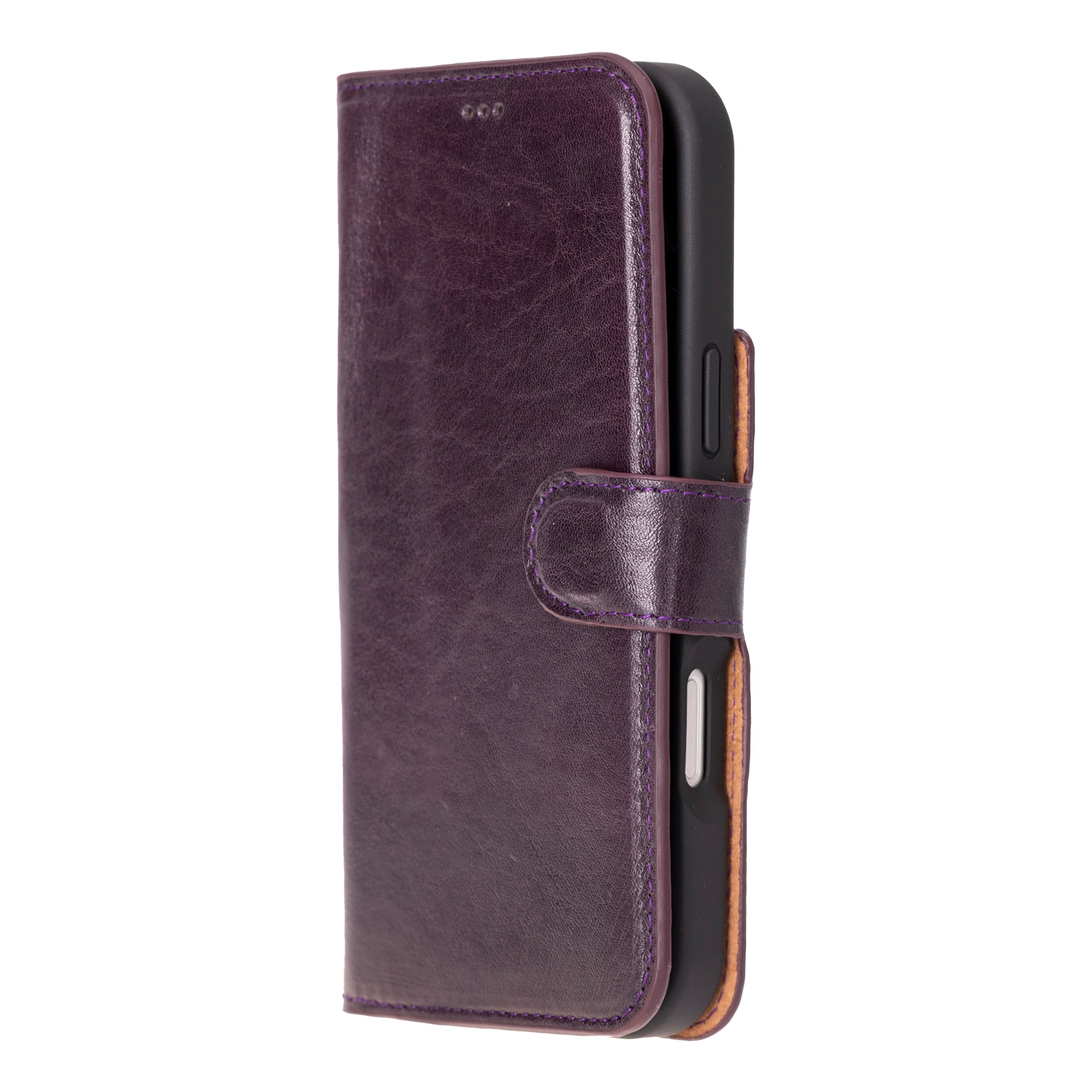 iPhone 16 Pro Max Leather Detachable Wallet Case
