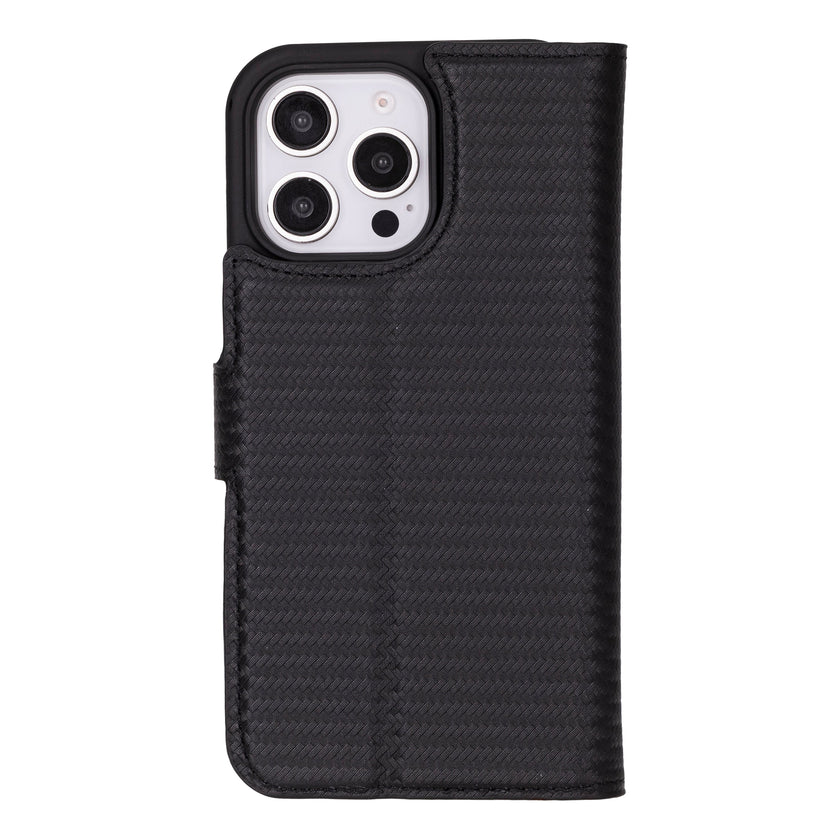 iPhone 16 Pro Max Leather Detachable Wallet Case