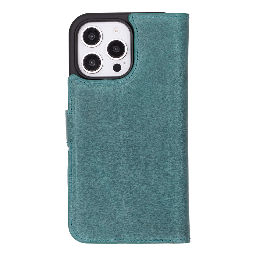 iPhone 16 Pro Max Leather Detachable Wallet Case