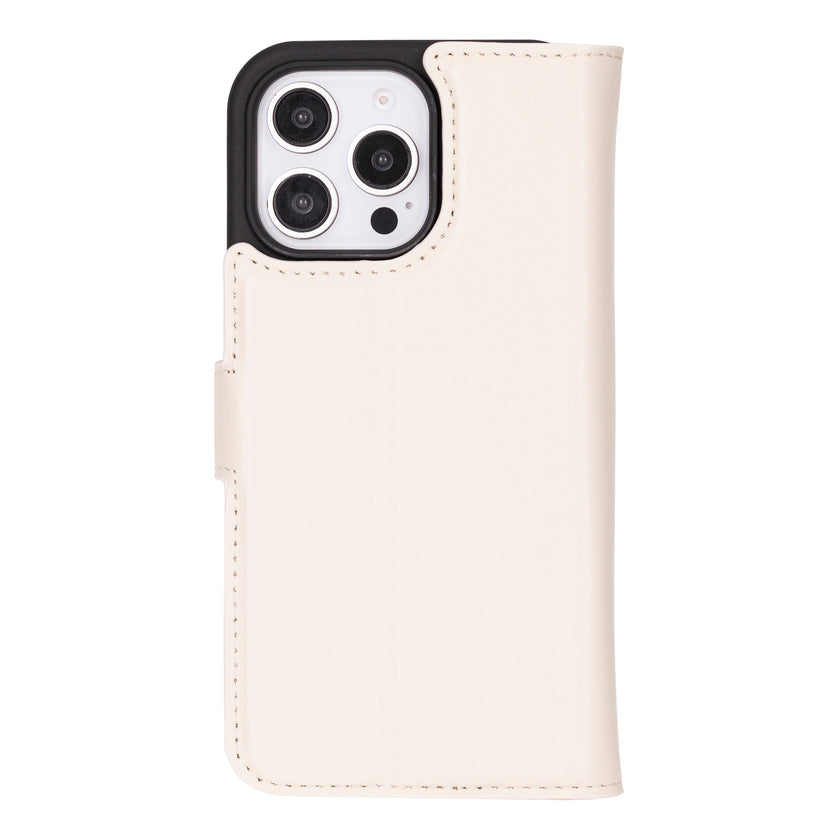 iPhone 16 Pro Detachable Leather Wallet Case