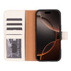 iPhone 16 Pro Detachable Leather Wallet Case