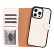iPhone 16 Pro Detachable Leather Wallet Case