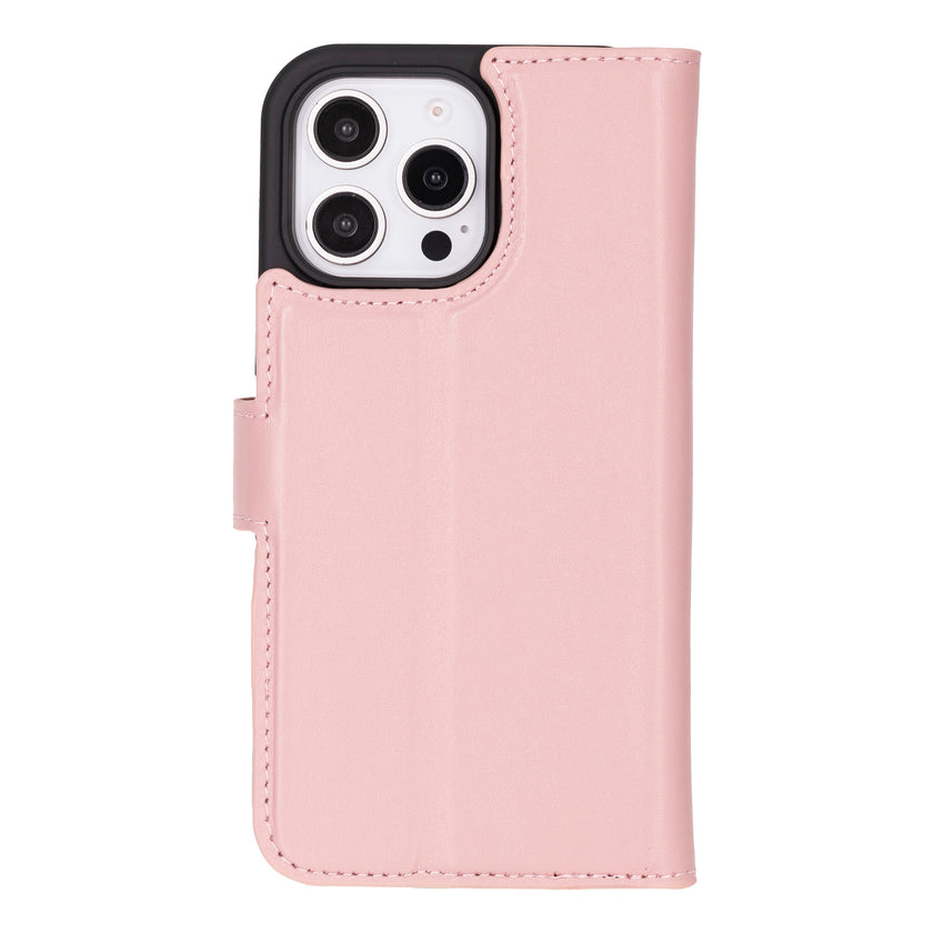 iPhone 16 Pro Max Leather Detachable Wallet Case