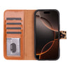 iPhone 16 Pro Max Leather Detachable Wallet Case